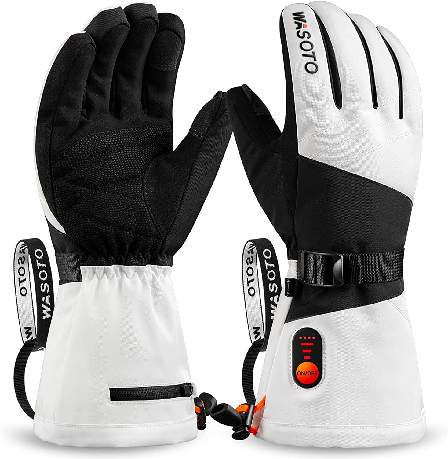 intelligent heating handschuhe WG004 Beheizte klassische Handschuhe – Schwarz und Weiß – Neu – WASOTO HEAT