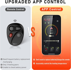 WI002 App Control Heated Insoles-Orange