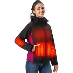WWJ001-Heated Jackets for Women-Black/Pruple