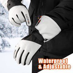 Gants classiques chauffants WG004-noir et blanc-nouveau